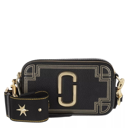 Marc Jacobs The Snapshot Gilded Leather Black/Multi Crossbody Bag