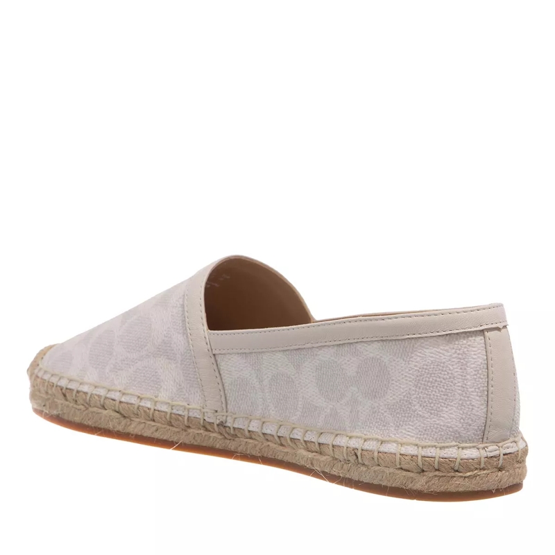 Coach Espadrilles Collins Coated Canvas Espadrille Chalk