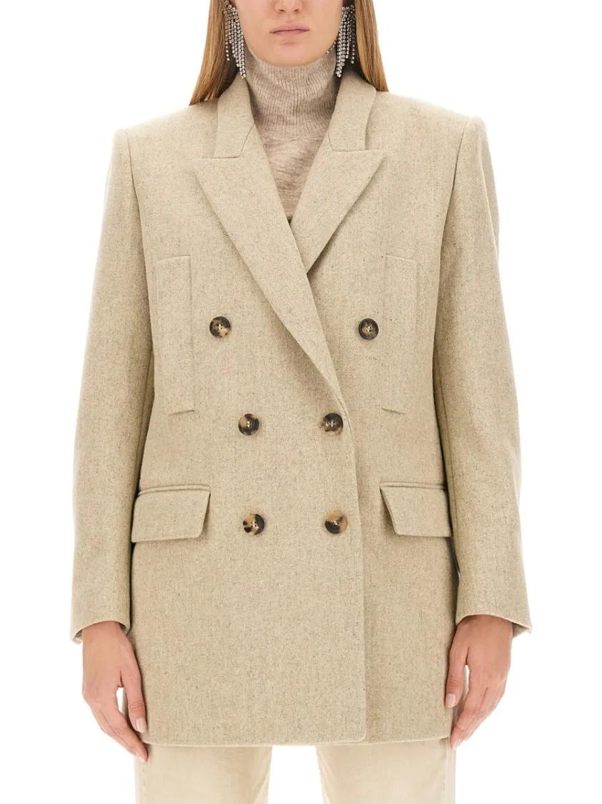 Thumbnail - Isabel Marant - Floyd Jacket - Größe 40 - beige