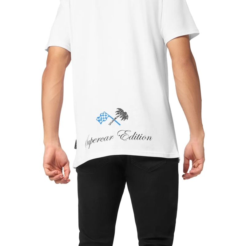 Philipp Plein T-Shirt T-Shirt Skull Mit Schmucksteinen weiss(Image 5)