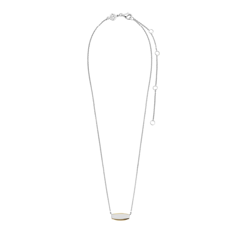 Ti Sento Mittellange Halskette 925er Sterlingsilber The Perlmutt Golden Pendant silber(Image 3)