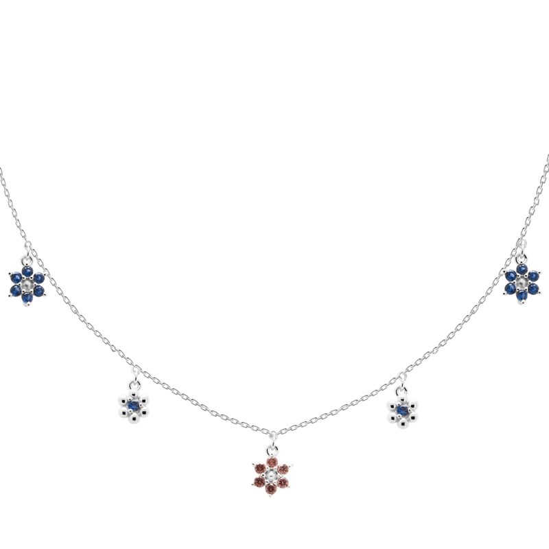 PDPAOLA Mittellange Halskette 925er Sterlingsilber Halskette silber