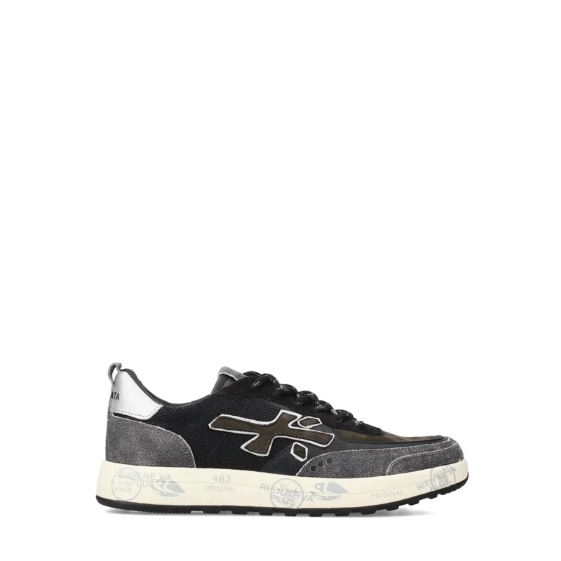 Premiata Sneaker basse Low-Top Sneakers With Mixed Materials Black