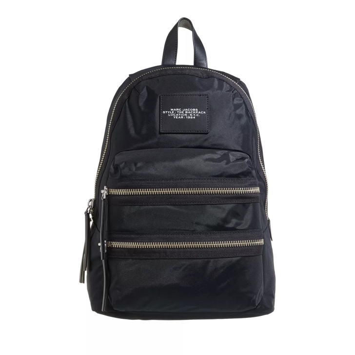 Marc jacobs black leather backpack sale