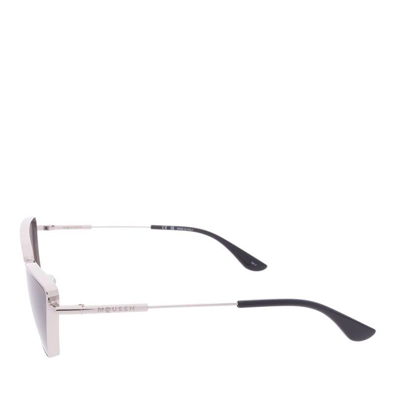 Alexander McQueen Sonnenbrille AM0501S-001 Silver-Silver-Grey(Image 6)