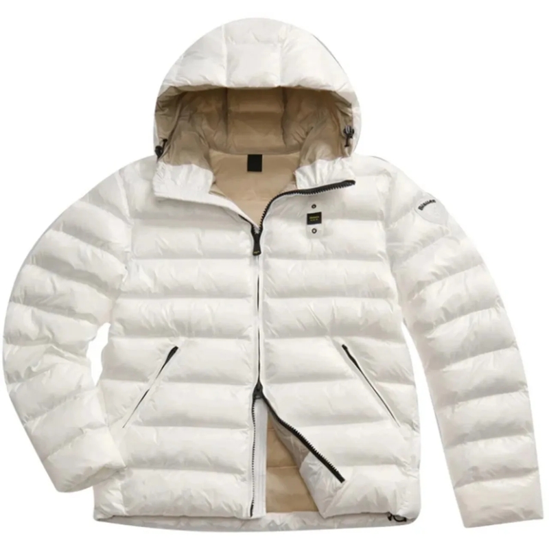 Blauer Daunenjacke Coats White weiß