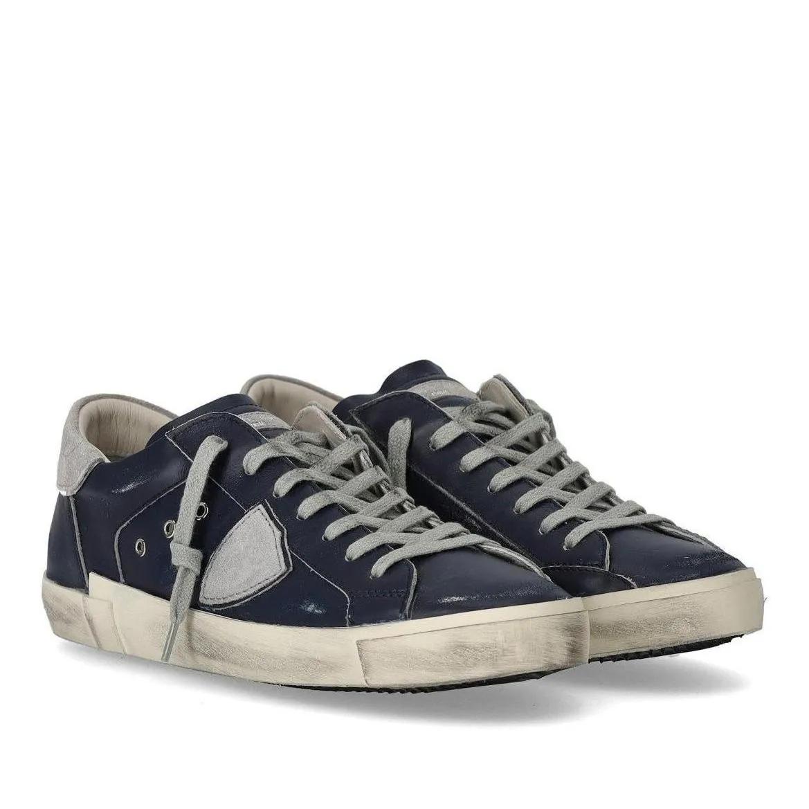 Philippe Model Low-Top Sneaker - PHILIPPE MODEL PRSX LOW OLD STYLE BLAUER SNEAKER - Gr. 40 (EU) - in Blau - für Damen