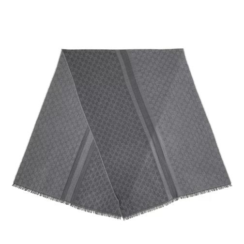 Gucci Unisex Style Printed Shawl Scarf Grey Lichtgewicht Sjaal
