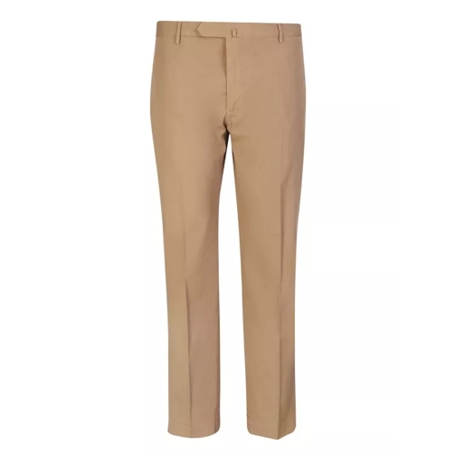 Dell'oglio Classic Dark Beige Trousers Brown Pantaloni della tuta