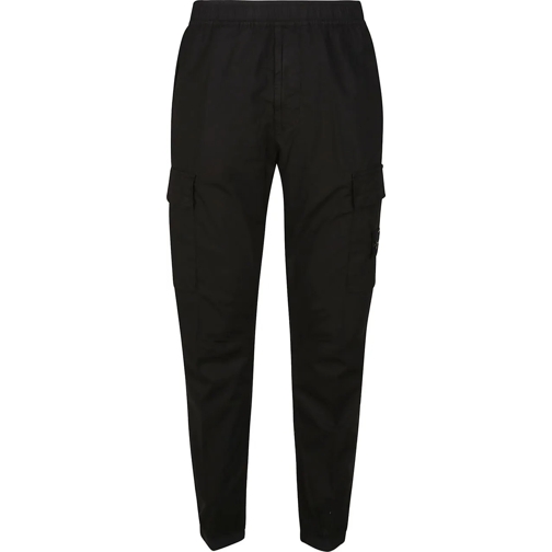 Stone Island Freizeithosen Regular Tapered Pant Black schwarz