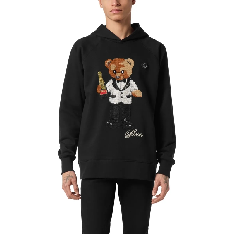 Philipp Plein Top Kapuzen-Sweatshirt Teddy schwarz(Image 3)