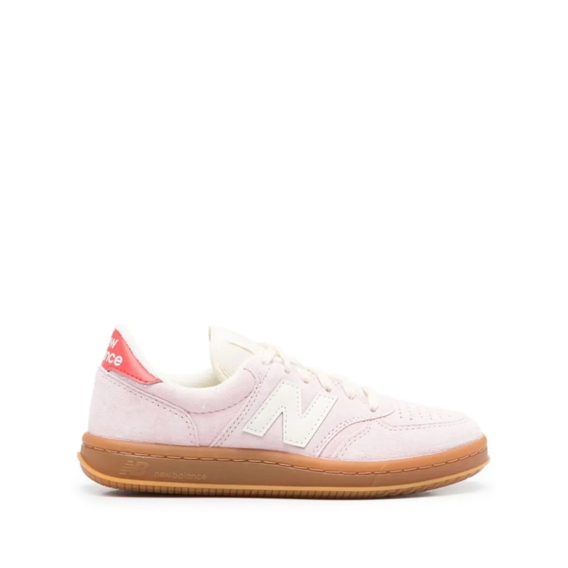 New Balance Low-Top-Sneaker Low-Profile Suede Sneakers With Perforated Detaili Pink
