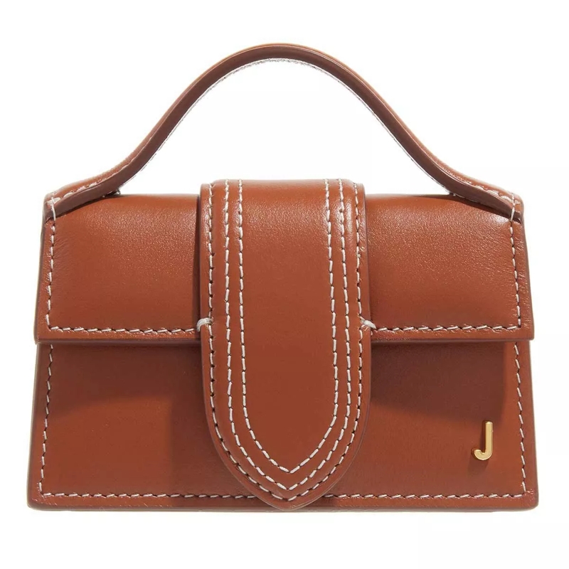 Jacquemus Micro sac Le petit Bambino Mini flap bag Brown
