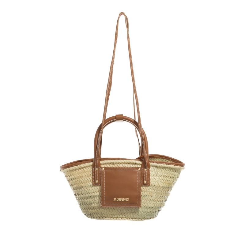 Jacquemus Tote Straw Bucket Bag Light Brown