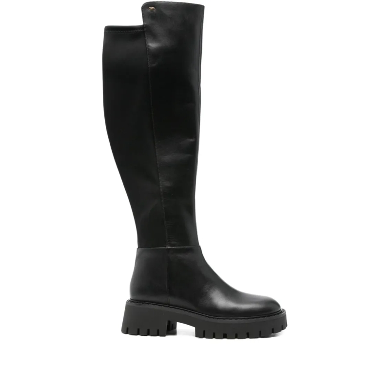 MICHAEL Michael Kors Bottes Black Ankle Boots With Textured Back Panel Black