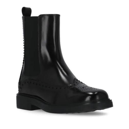 Tod's Leather Boots Black Laars