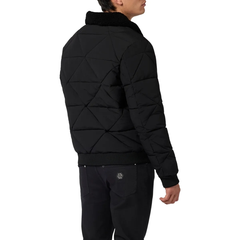 Philipp Plein Daunenjacke Nylon Jacke schwarz(Image 2)