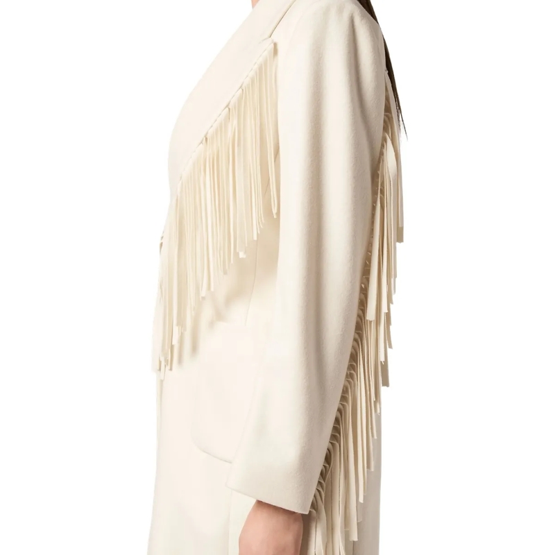 Philipp Plein Wollmantel Coat Long weiss(Image 5)