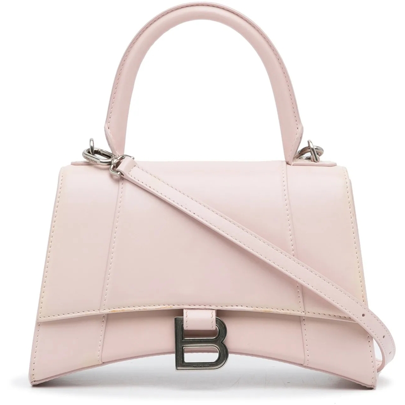Balenciaga Schultertasche Hourglass S Satchel rose