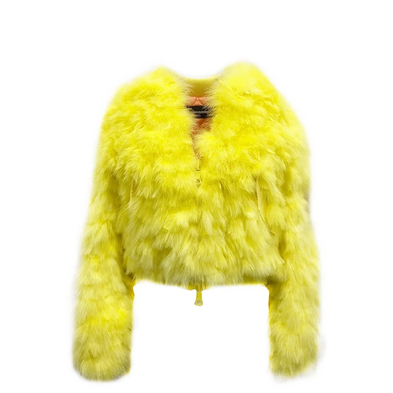Dsquared2 Overgangsjas Dsquared2 Feathers Bomber Jacket gelb