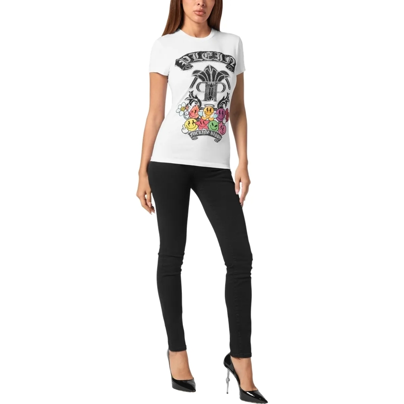 Philipp Plein T-Shirt T-Shirt Slim Fit weiss(Image 4)