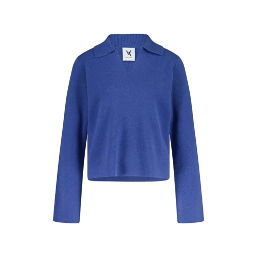 van Kukil Pullover Kaschmir Pullover Blau