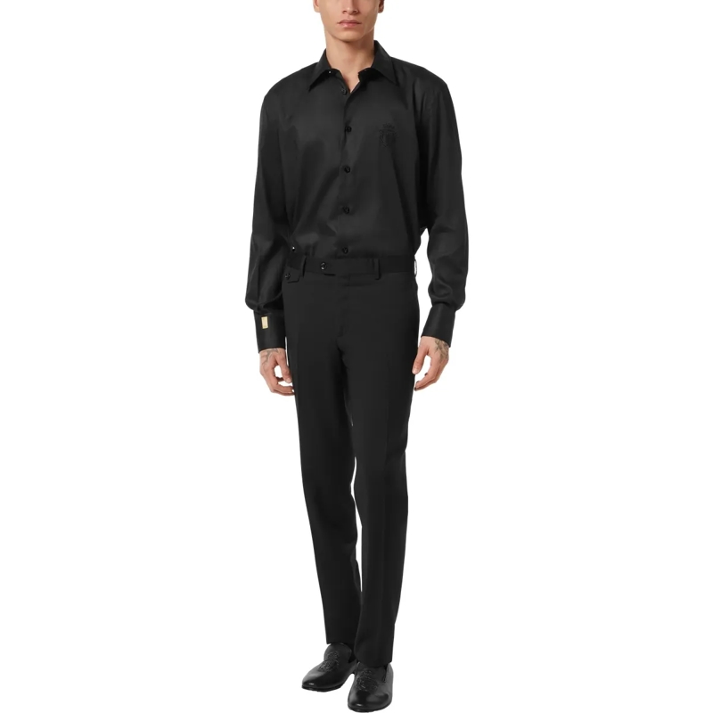 BILLIONAIRE Hose Lange Hose Chinos Fit schwarz(Image 3)