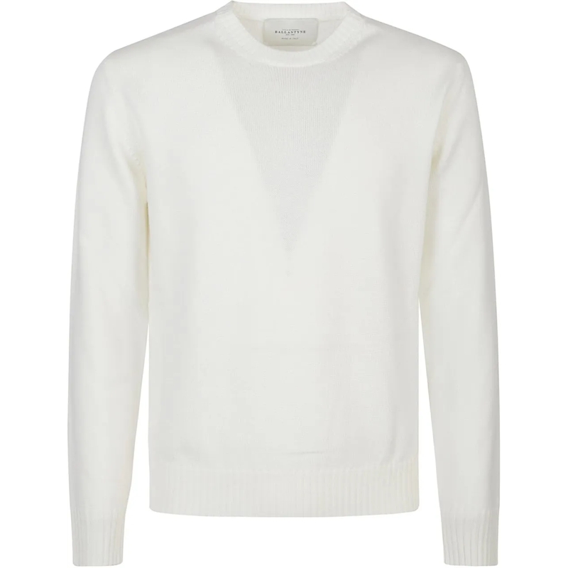 Ballantyne  Plain Sweater White weiß