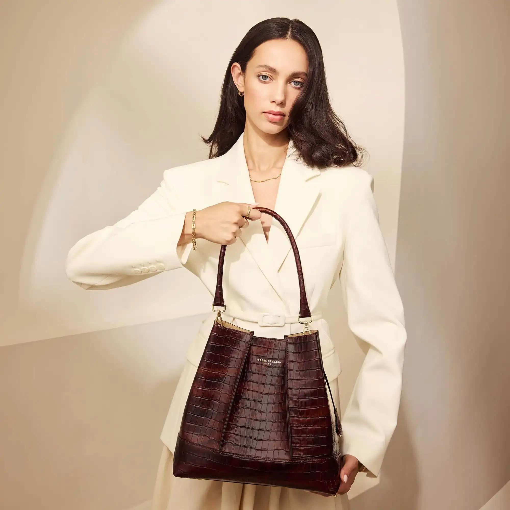 Thumbnail - Isabel Bernard Hobo Bags - Femme Forte Macie Schultertasche - Gr. unisize - in Braun - für Damen