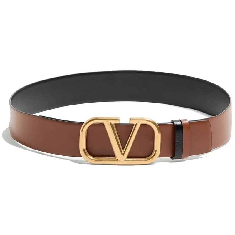 Valentino Garavani T-Shirt Valentino Garavani VLogo Signature reversible belt braun