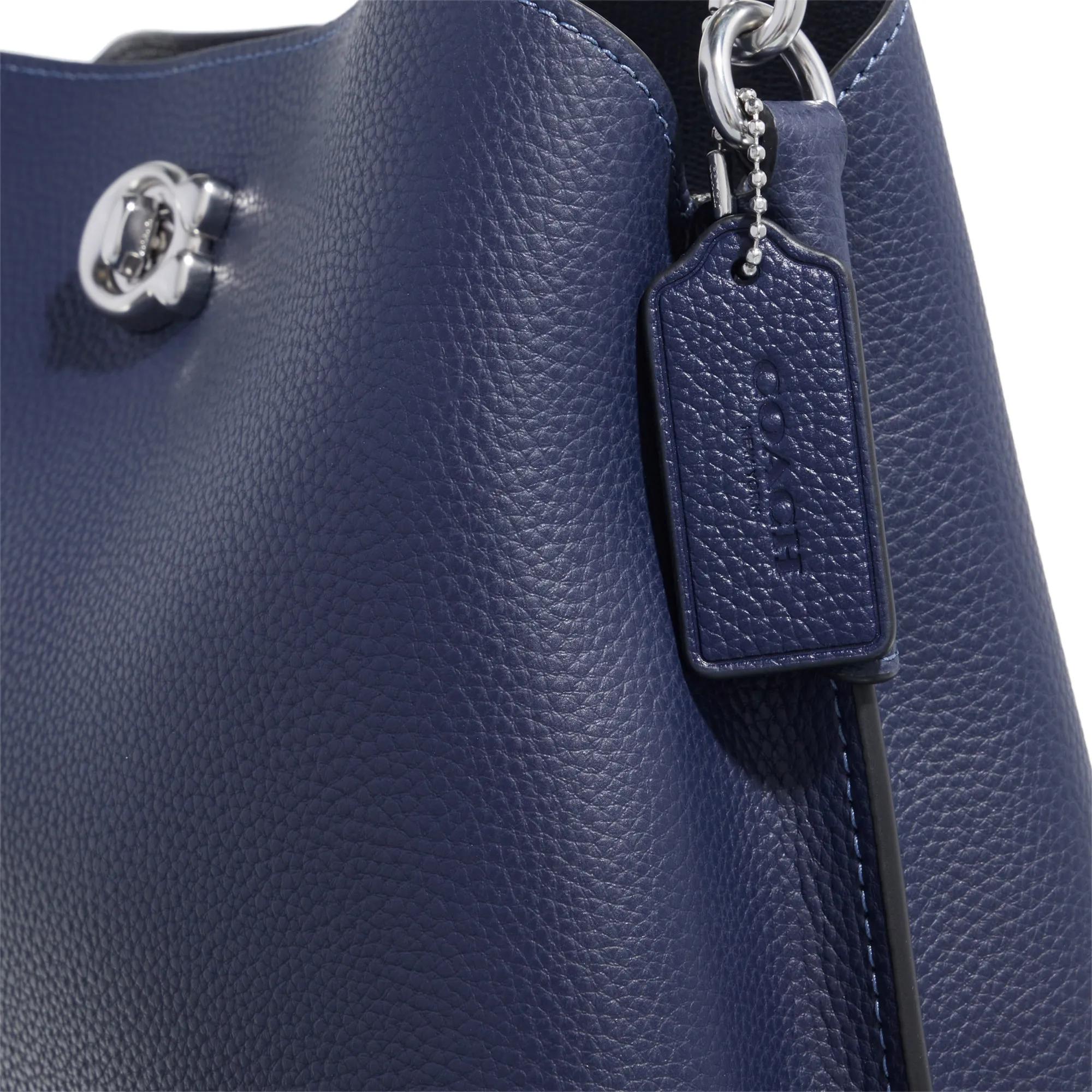 Coach Crossbody bags Polished Pebble Leather Willow Shoulder Bag in blauw