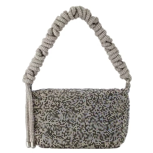 Kara Crystal Mesh Bag - Polyester - Black Pixel Black Borsa a tracolla