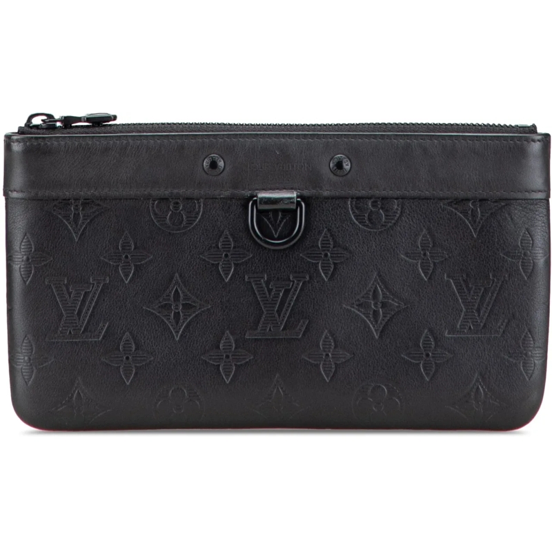 Louis Vuitton Pochette Monogram Shadow Pochette Discovery PM schwarz
