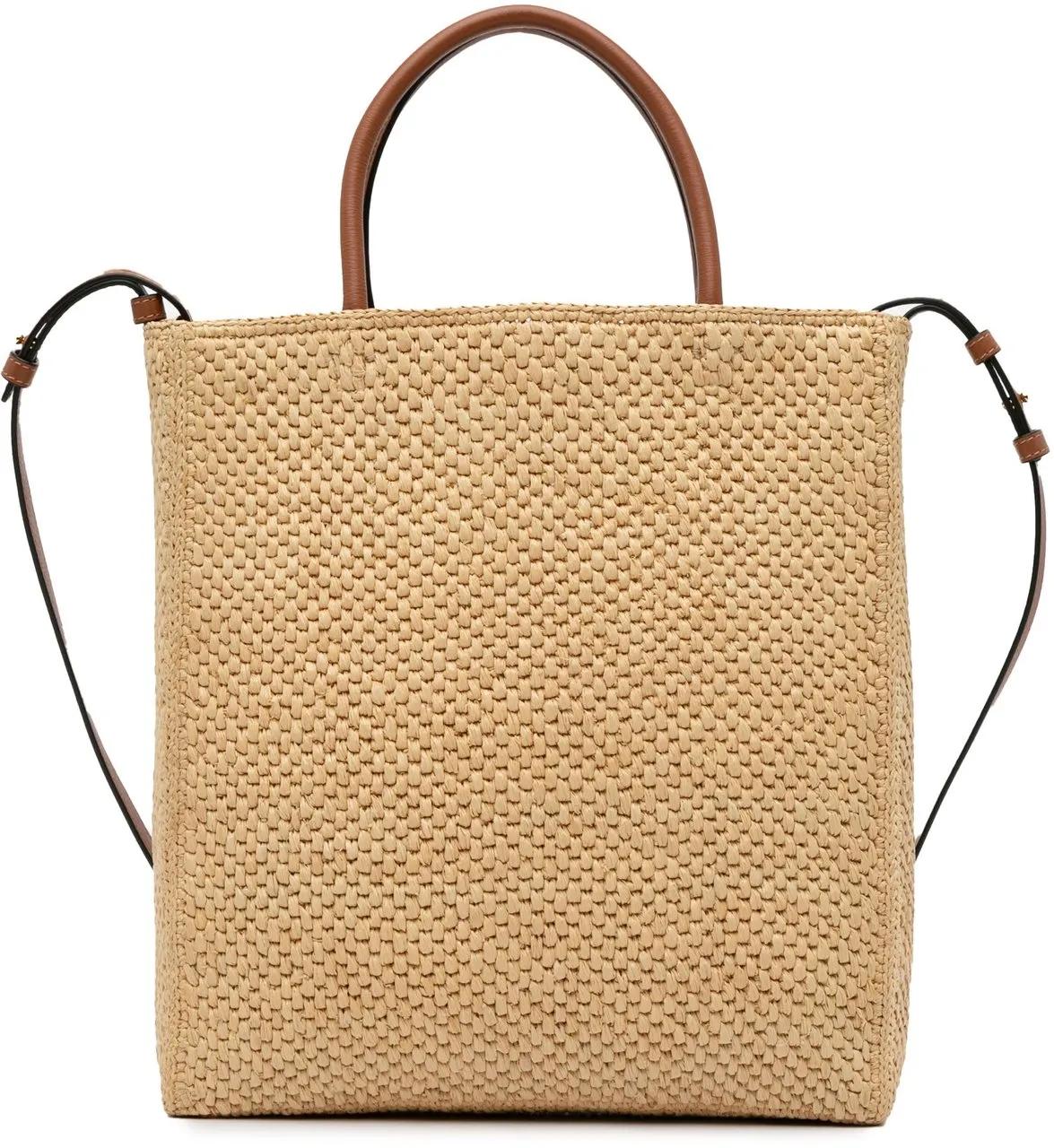 Loewe Totes & shoppers Small Raffia Standard A4 Satchel in bruin