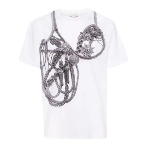 Alexander McQueen White Trompe-L'œil Harness T-Shirt White 