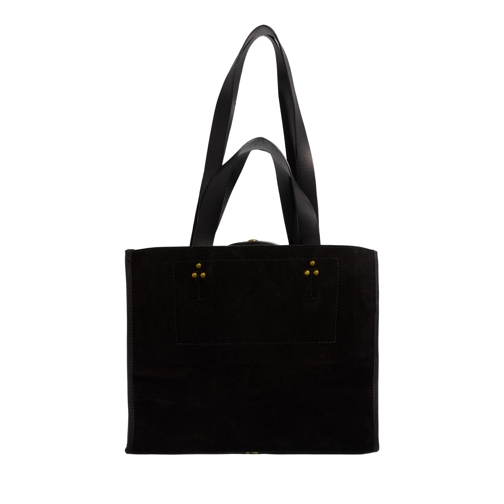 Jerome Dreyfuss Tote Leon M Noir Split Suede