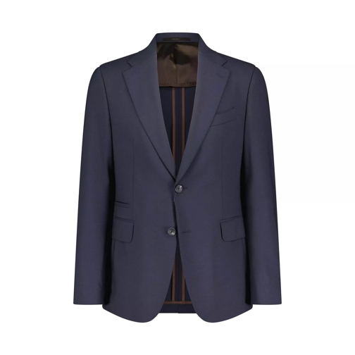 windsor. Vestes de costume Sakko Sono aus Schurwolle Blau