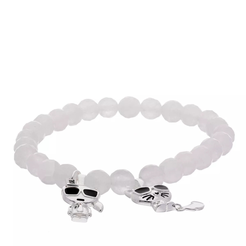 Karl Lagerfeld K/Ikonik K&C Beads Bracelet A100 White Armband
