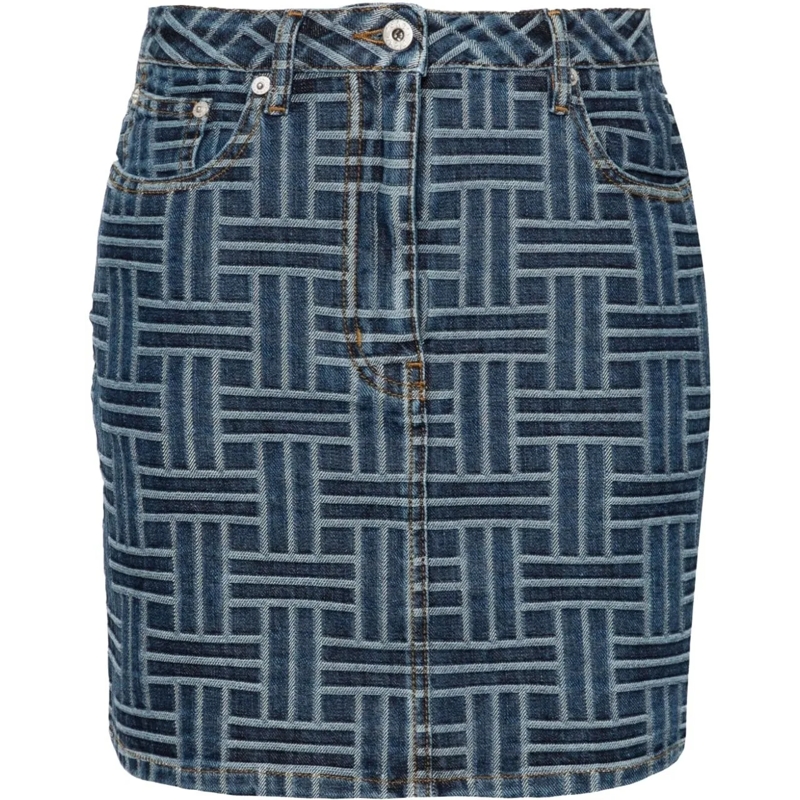 Kenzo Midirock Skirts Medium Stone Blue blau