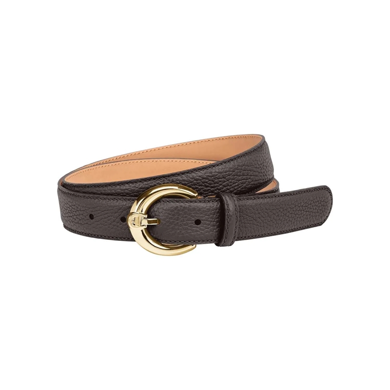 AIGNER Ledergürtel Gürtel aus Leder Dunkelbraun