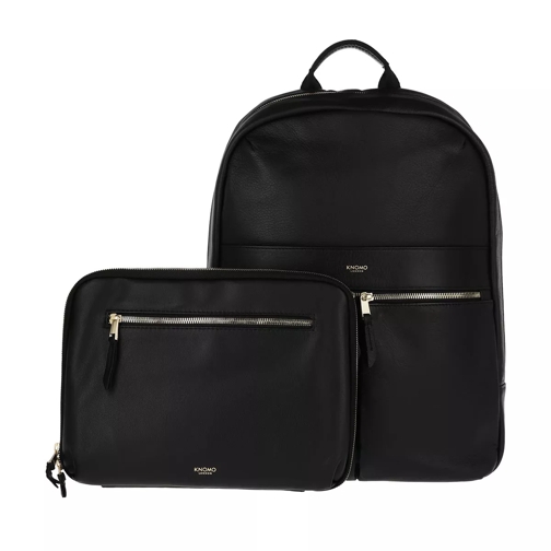 KNOMO LONDON Backpack Laptop Bag Set Black Zaino