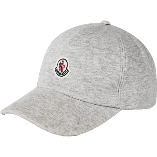 Moncler  Logo Patch Baseball Cap grau