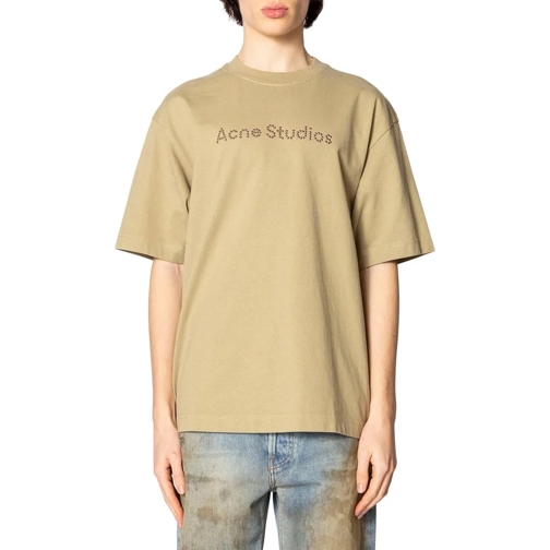 Acne Studios T-shirts LOGO T-SHIRT - RELAXED FIT SAND BEIGE mehrfarbig