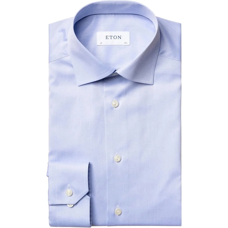 Eton  Eton  Lange Mouw Overhemden Blauw 100010748 21 blau