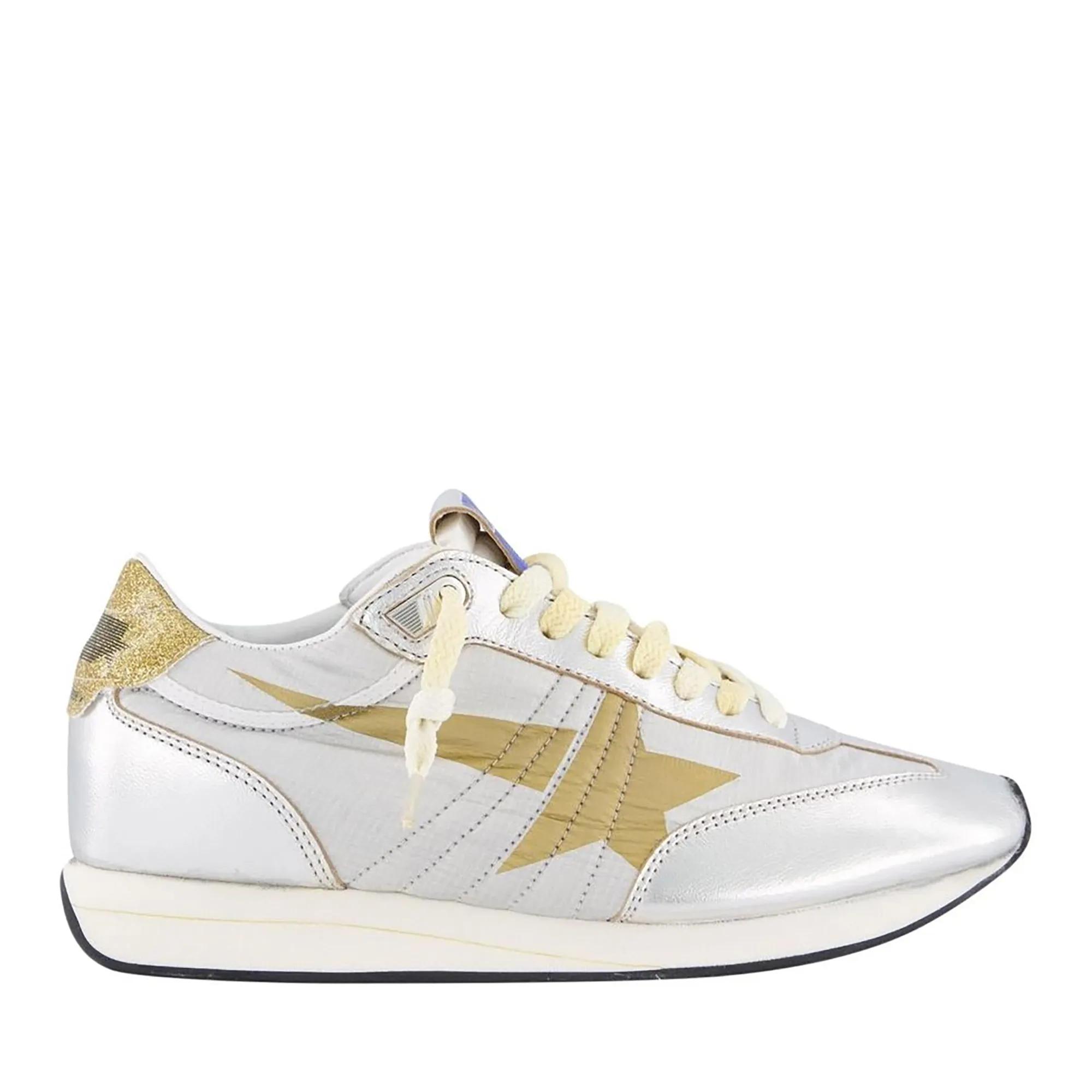 Golden Goose Low-Top Sneaker - Dames Running Marathon Metallic - Gr. 38 (EU) - in Gunmetal - für Damen