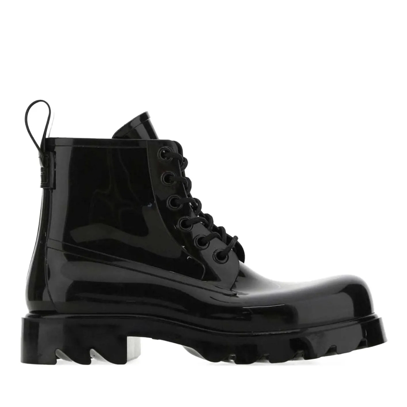 Bottega Veneta Low-Top-Sneaker Round Toe Lace-up Combat Boots schwarz