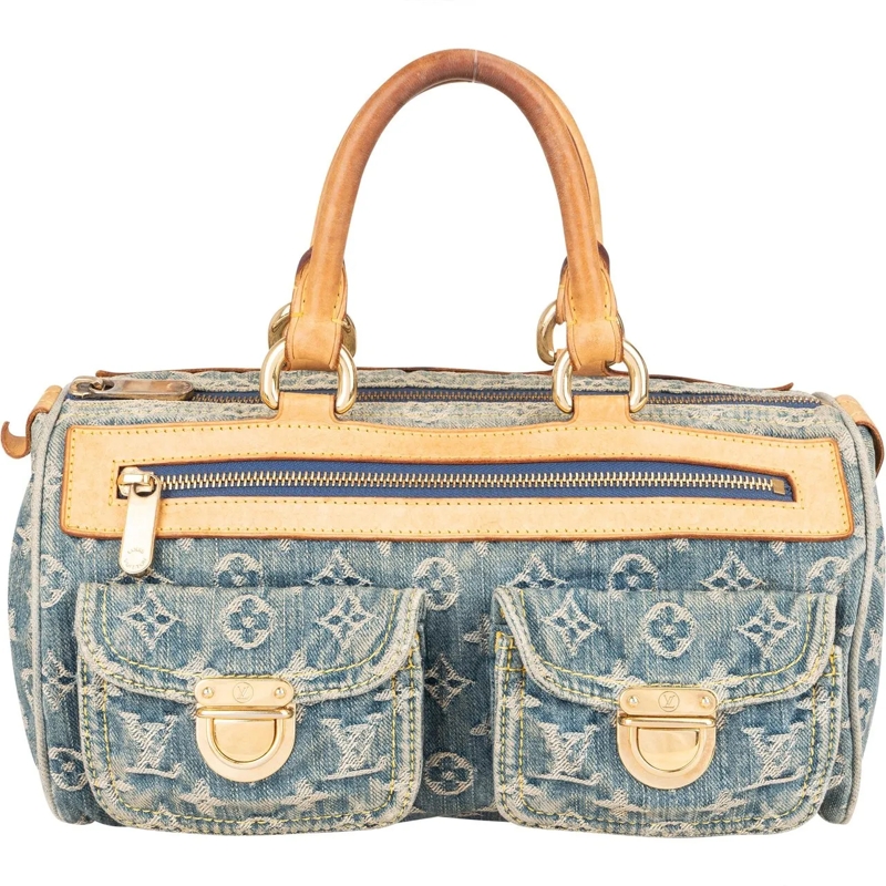 Louis Vuitton Tote Louis Vuitton Denim Monogram Neo Speedy 30 Handbag blau