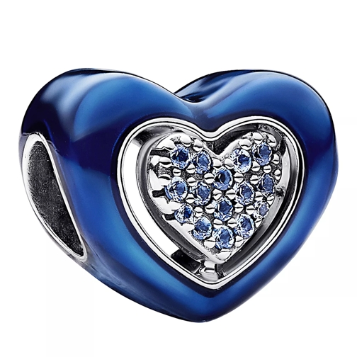 Pandora Blue Spinnable Heart Charm Blue Pendant