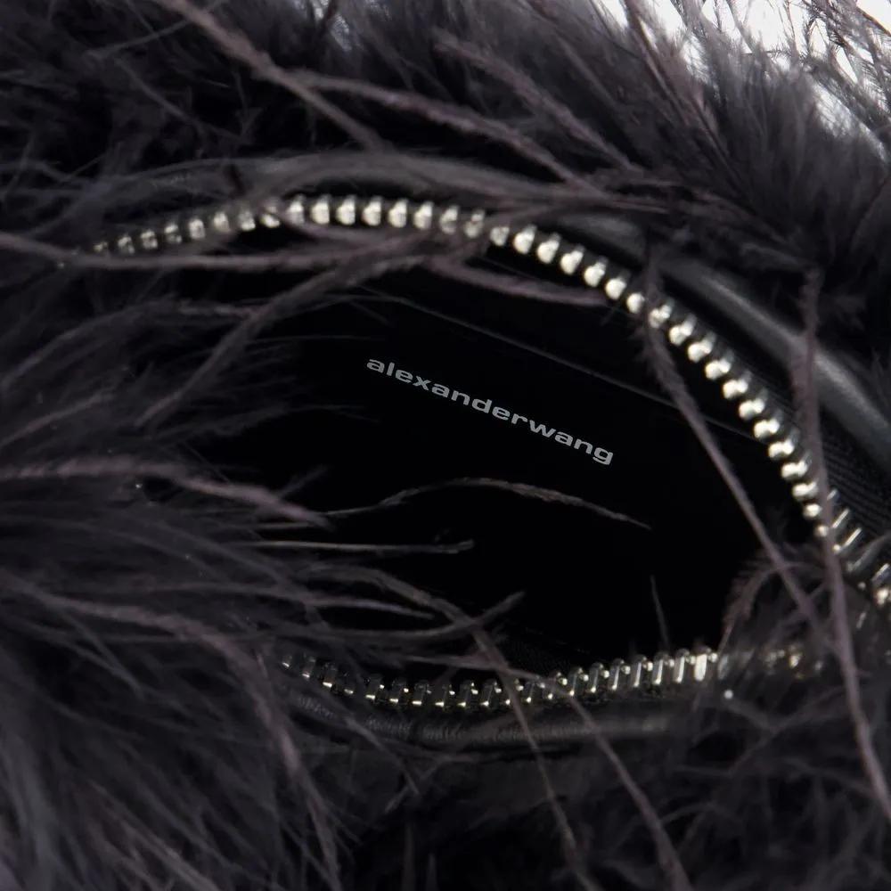 alexander wang Crossbody bags Heiress Medium Handbag Feather Black in zwart