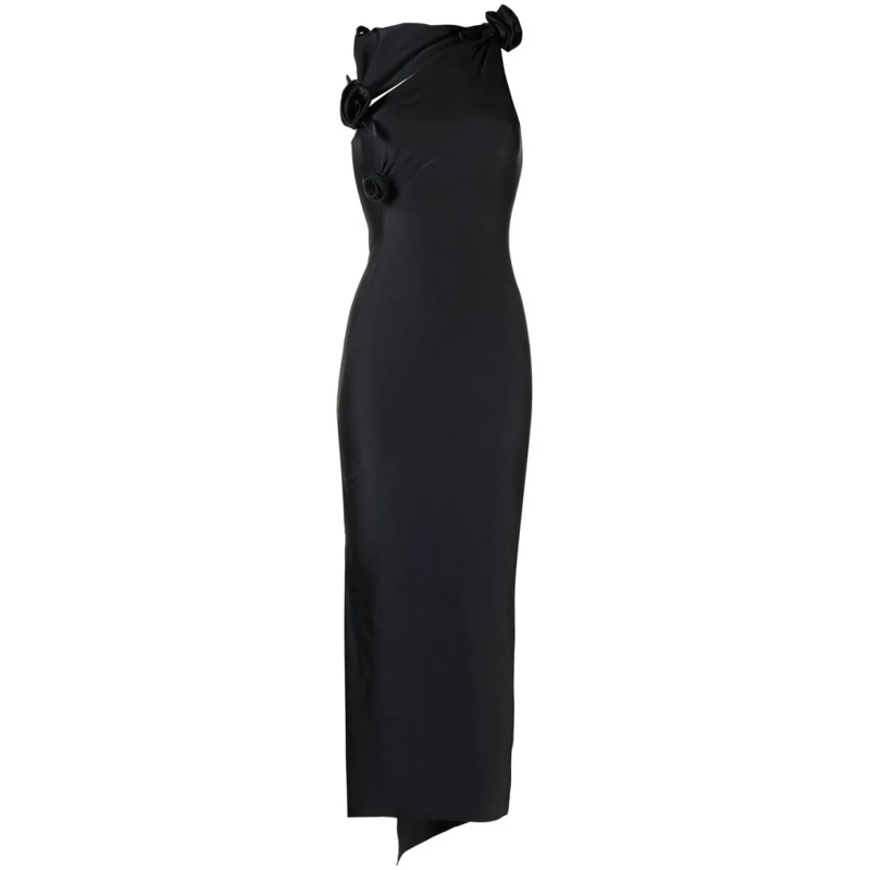 Coperni  Sleeveless Black Maxi Dress Black